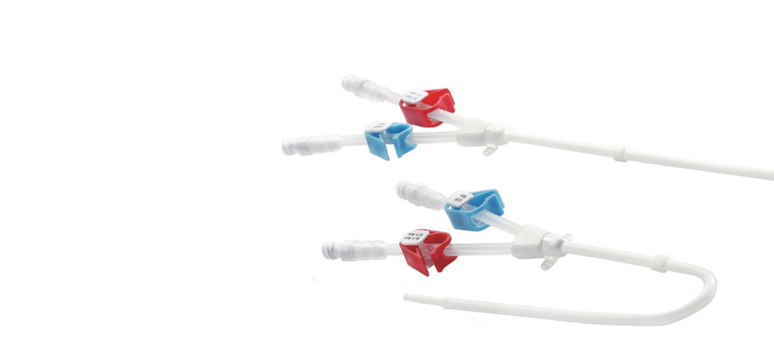Cascade permanent hemodialysis catheter made by Health Line Medical Products